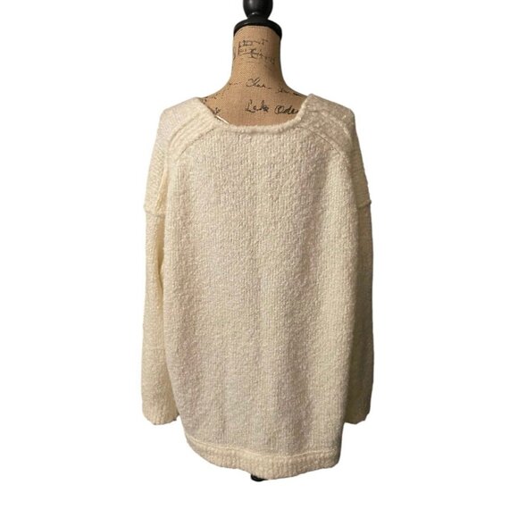 Free People Oversized V Neck Sweater‎ - Picture 4 of 7